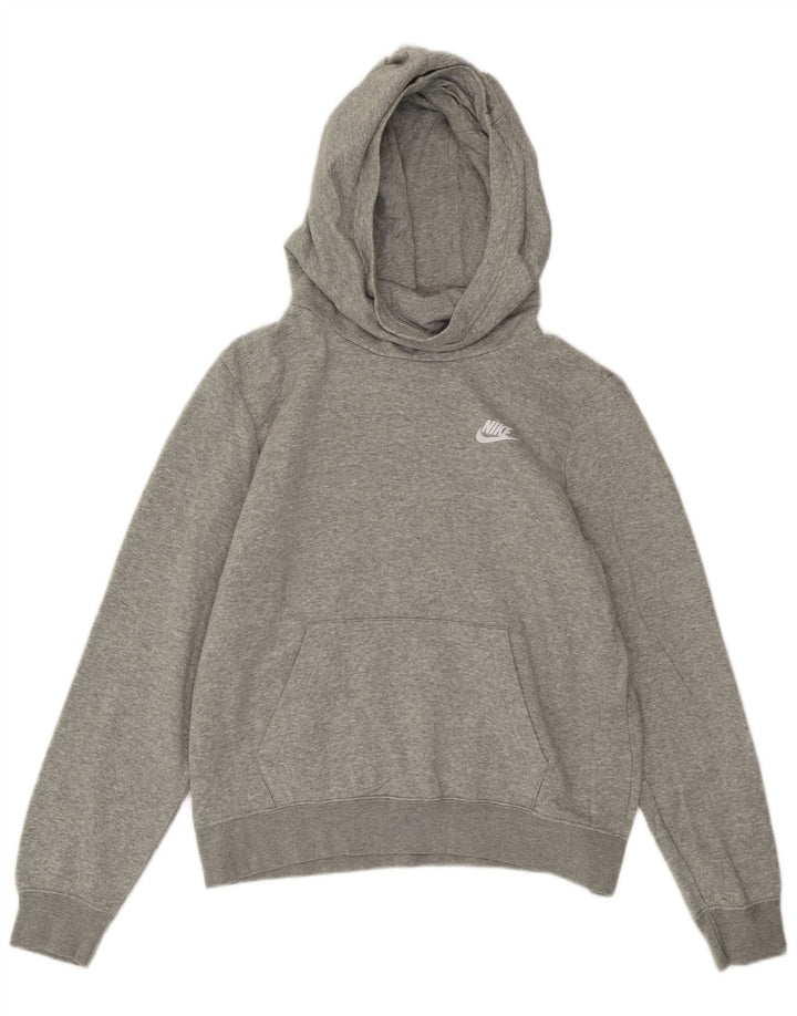 Damski sweter z kapturem NIKE UK 14, średnioszary, bawełniany