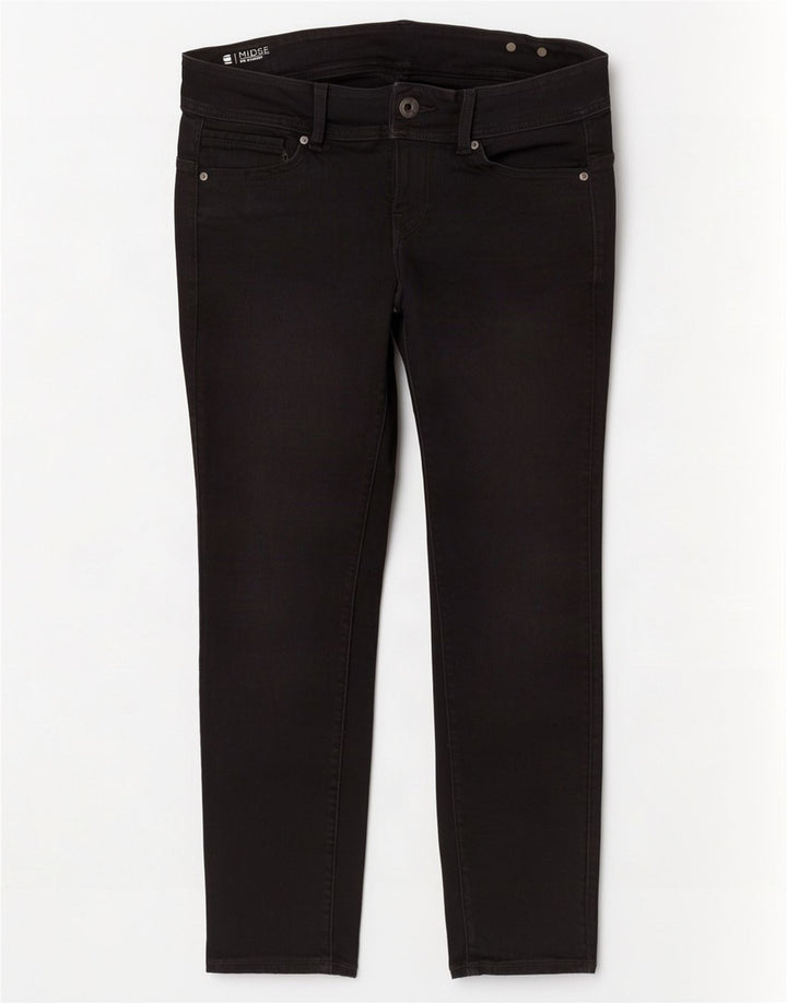Damskie jeansy G-Star Midge Mid Rise Slim W33 L30 Czarne