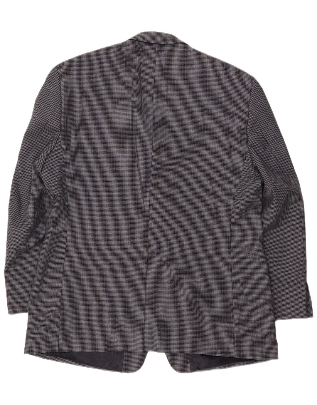 Męska marynarka zapinana na 2 guziki Chaps UK 44 2XL Granatowa wełna w pepitkę