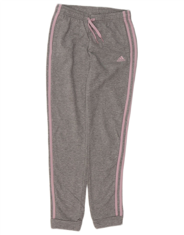 Damskie spodnie dresowe ADIDAS Joggers UK 8 Small, szara bawełna
