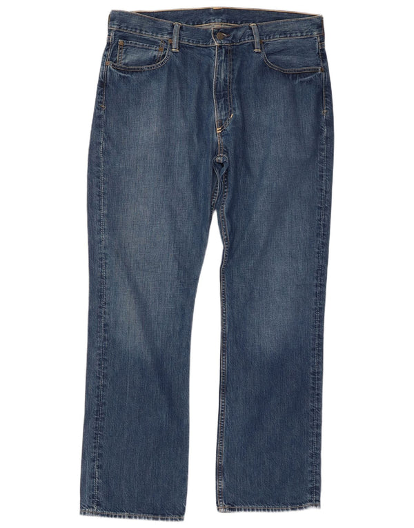 POLO RALPH LAUREN Męskie proste dżinsy W36 L32 Niebieska bawełna