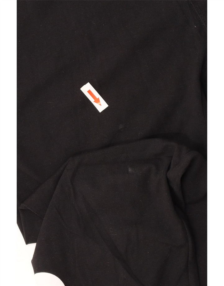 Damskie legginsy UMBRO Crop Graphic UK 12, średnia czarna bawełna