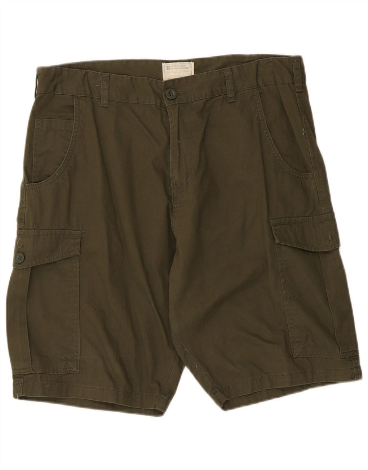 Męskie spodenki cargo Mountain Warehouse W34, duże, bawełniane w kolorze khaki