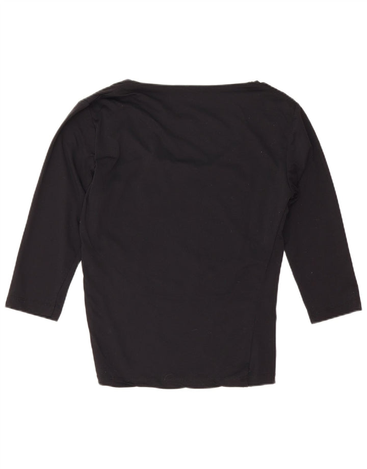 Damski top Guess z rękawem 3/4, rozmiar 3 XS, czarny