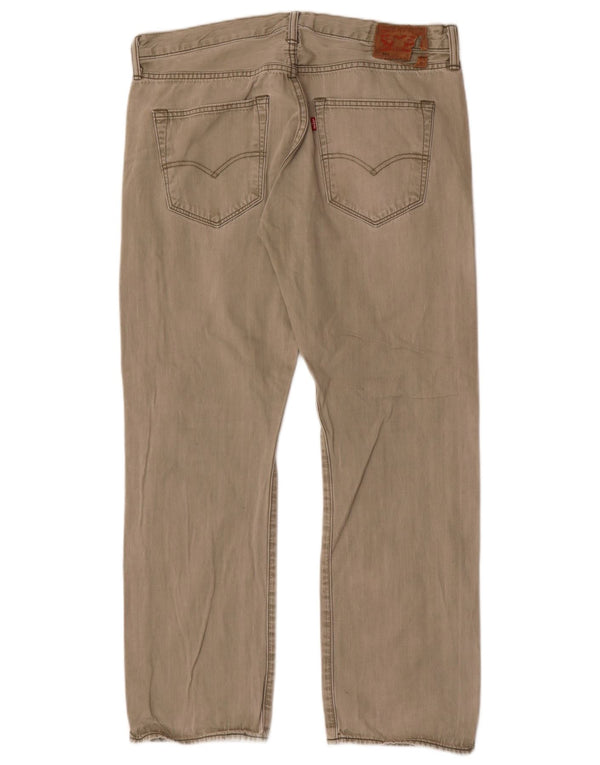 Męskie spodnie Levi's 501 Straight Casual W36 L30 Khaki Cotton