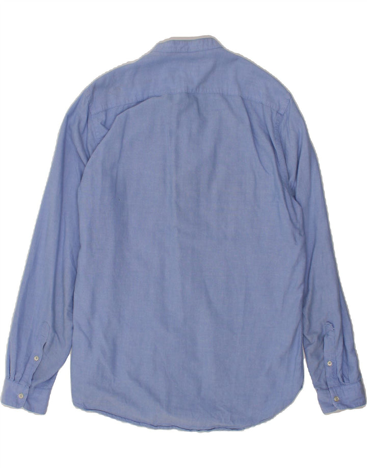 ZARA Mens Relaxed Fit Shirt Small Blue Cotton Vintage Zara and Second-Hand Zara from Messina Hembry 