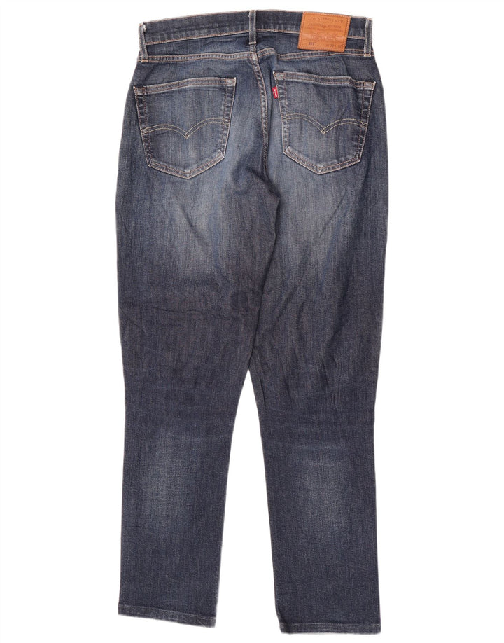 Męskie jeansy Levi's 511 Slim W30 L32 Granatowa bawełna