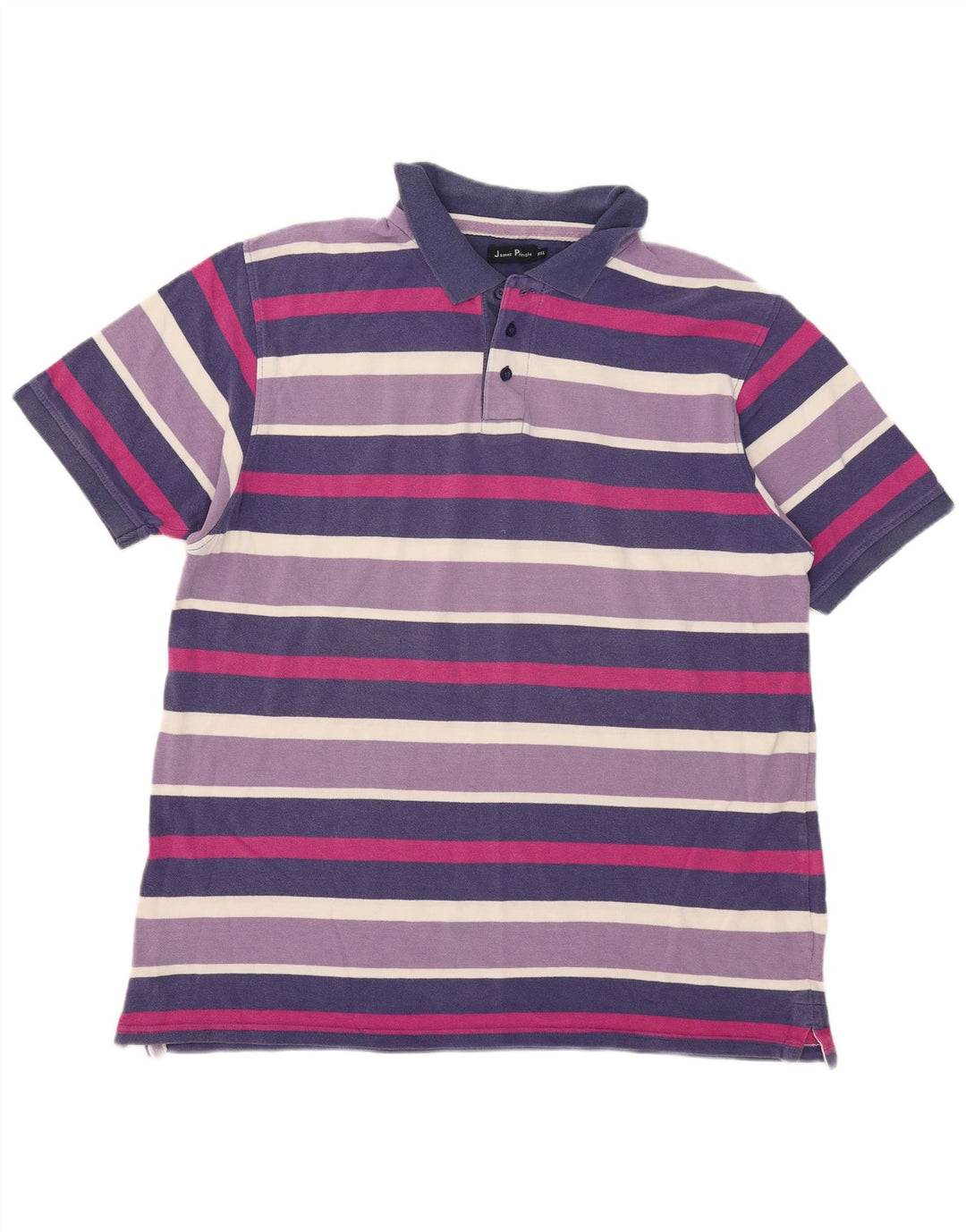 Męska koszulka polo James Pringle 2XL w fioletowe paski