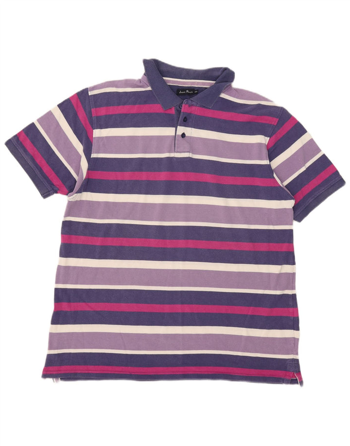 Męska koszulka polo James Pringle 2XL w fioletowe paski