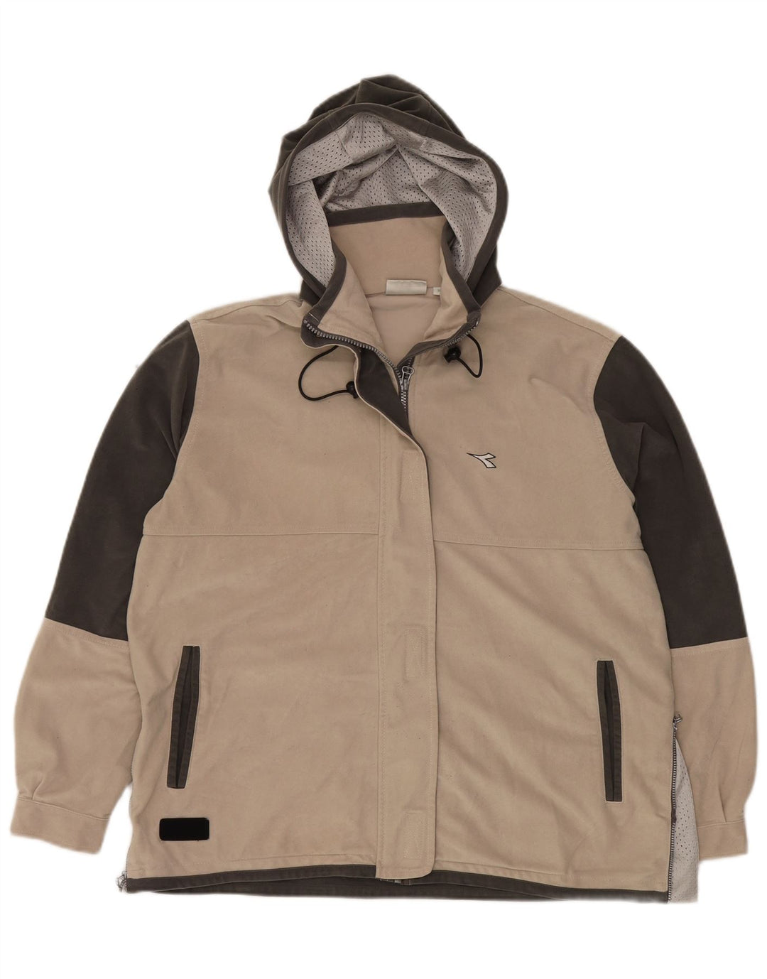 Damska kurtka dresowa DIADORA oversize UK 14 średni beż