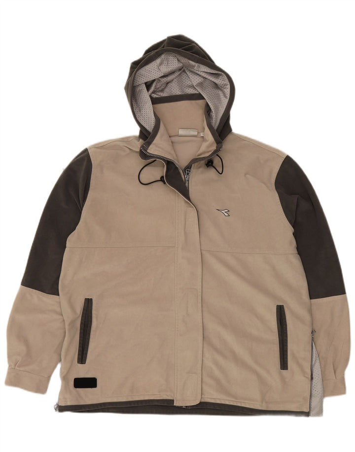 Damska kurtka dresowa DIADORA oversize UK 14 średni beż