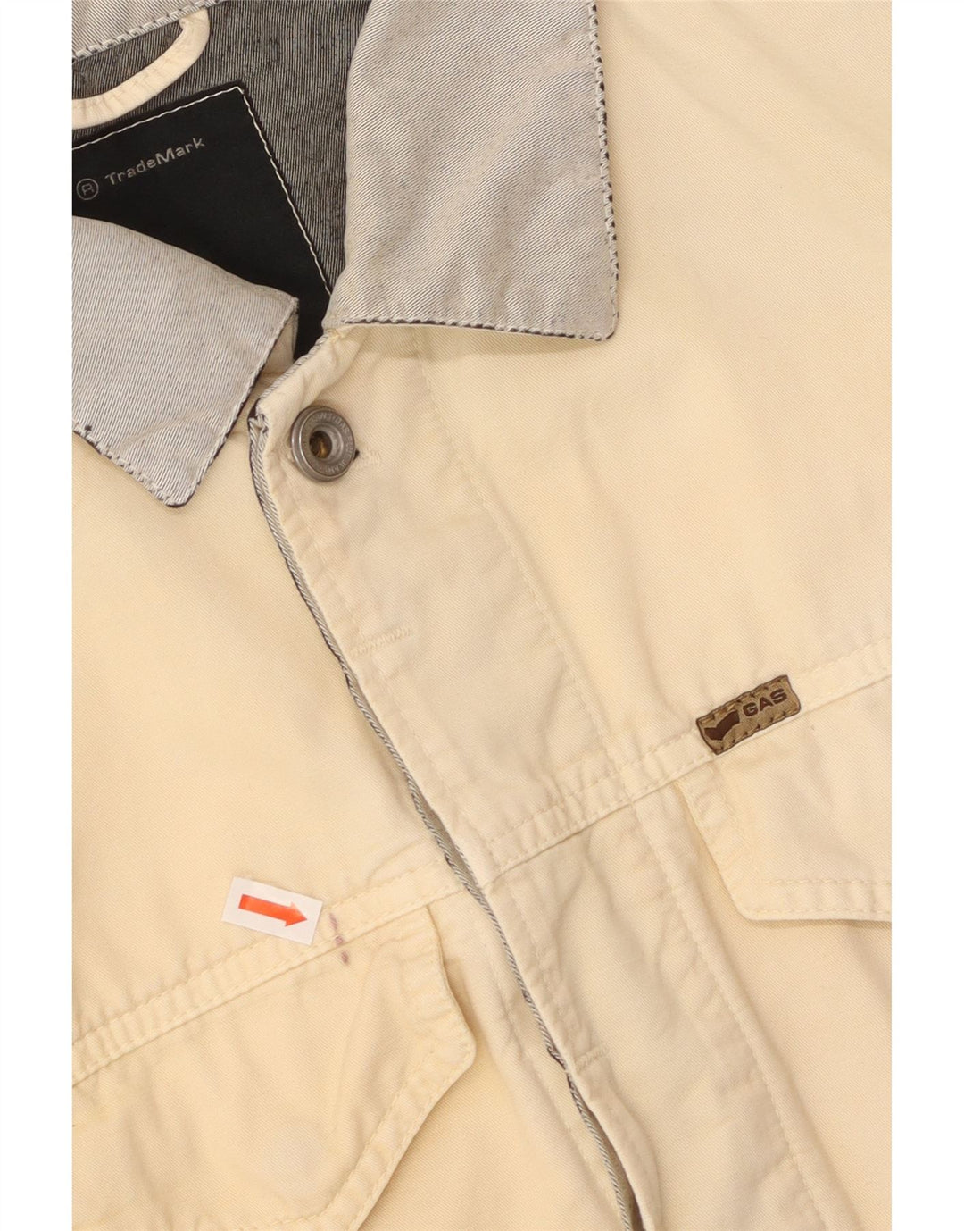 Damska kurtka dżinsowa GAS UK 18 XL w kolorze złamanej bieli