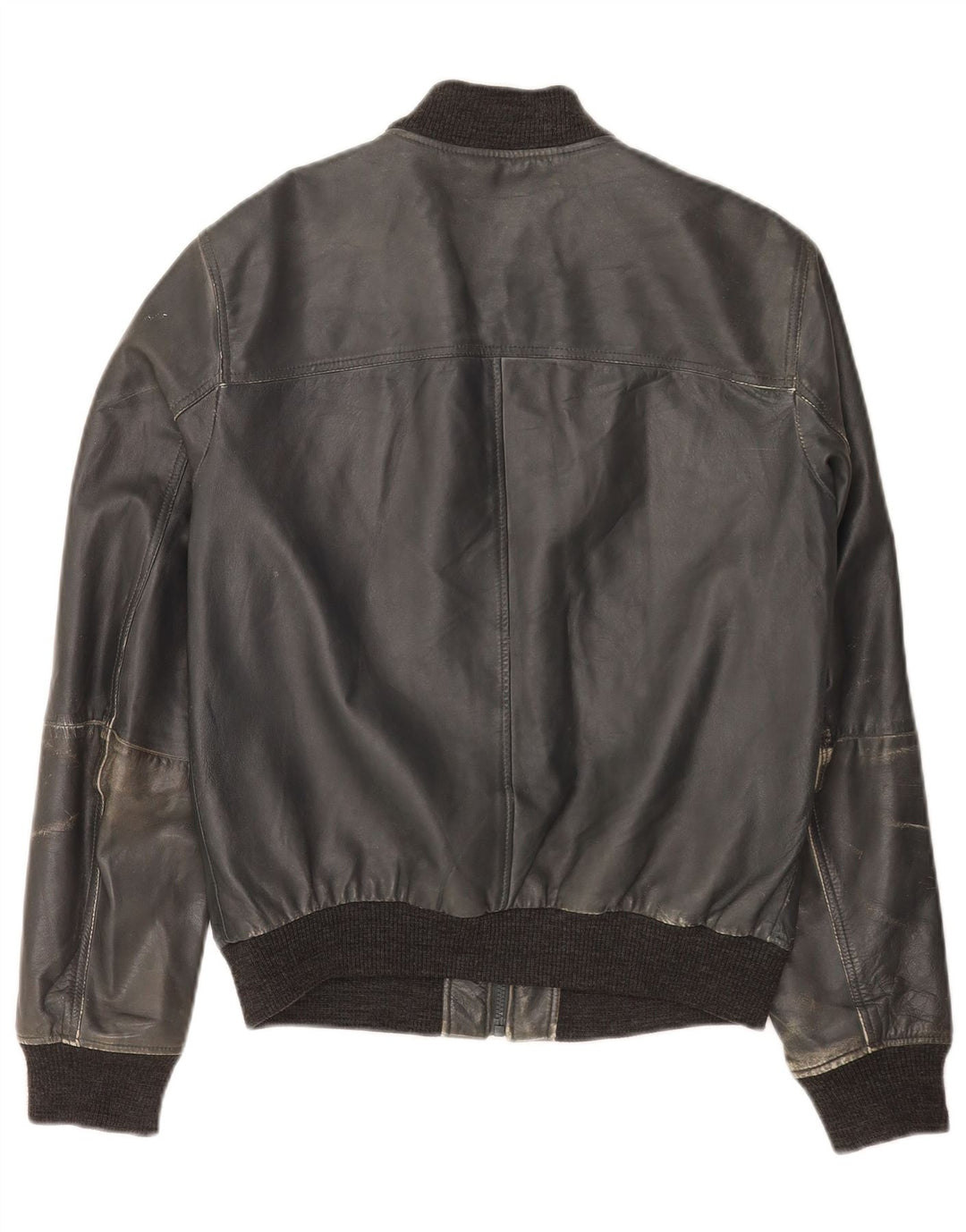 Damska skórzana kurtka bomberka Trussardi Jeans IT 50 XL granatowa