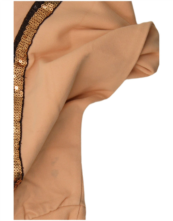 Damska bluza Champion Graphic Jumper UK 10 Small Beige Colorblock