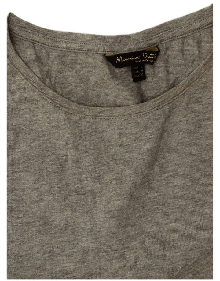 T-shirt damski Massimo Dutti Top UK 12 Medium Grey