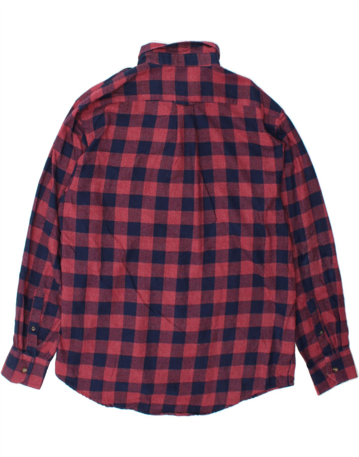 IZOD Mens Flannel Shirt Large Red Check Cotton Vintage Izod and Second-Hand Izod from Messina Hembry 