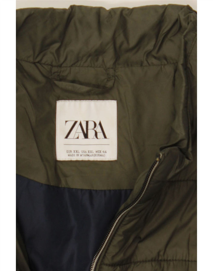 Męska wyściełana kamizelka Zara UK 44 2XL Khaki