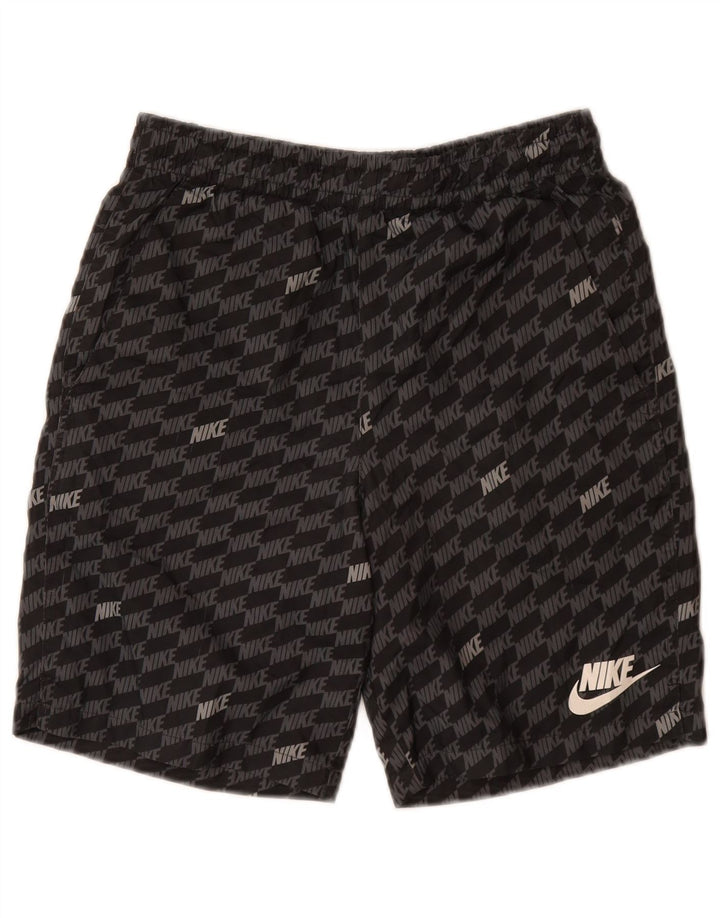 Chłopięce spodenki kąpielowe Nike z grafiką, 12-13 lat, duże, szare, poliestrowe
