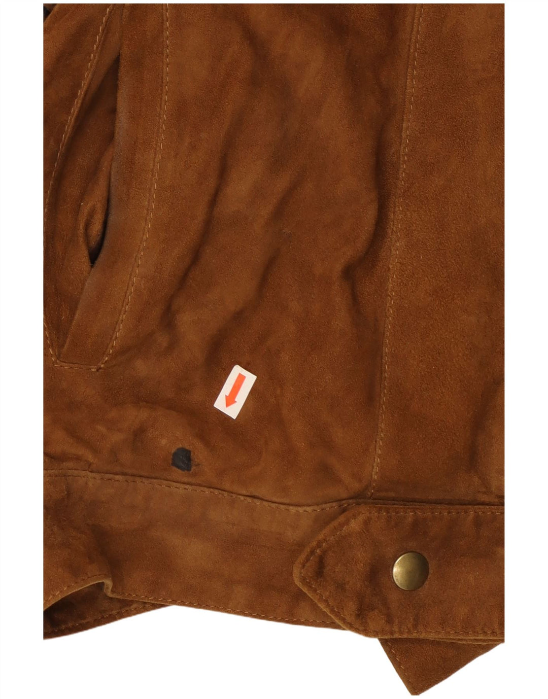 Vintage męska zamszowa kurtka IT 48 średni brąz