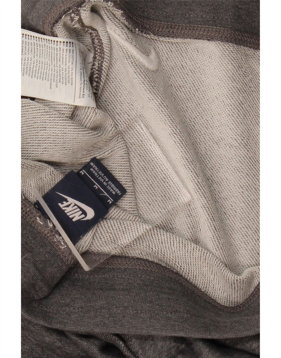 Męskie spodnie dresowe NIKE Joggery Średnioszare, bawełniane w cętki