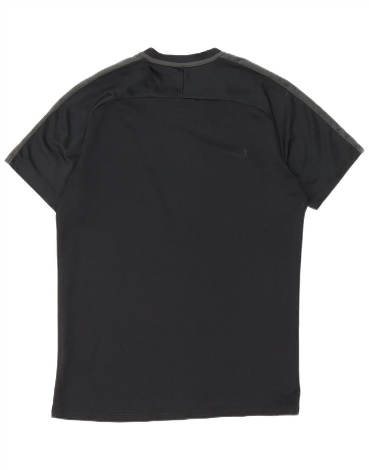 Męski T-shirt Nike Dri Fit Top, średni czarny poliester z blokami kolorów