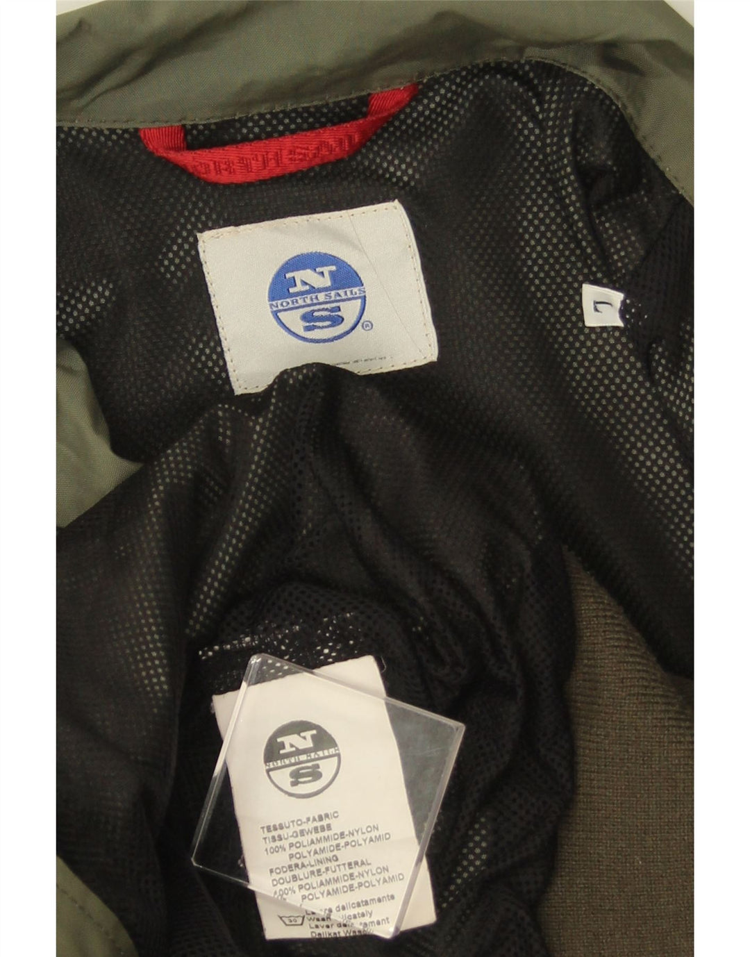 Męska kurtka bomberka NORTH SAILS UK 40, duża nylonowa khaki