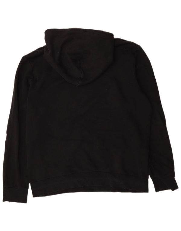 Męski sweter z kapturem i grafiką Jack & Jones, duży, czarny, bawełniany