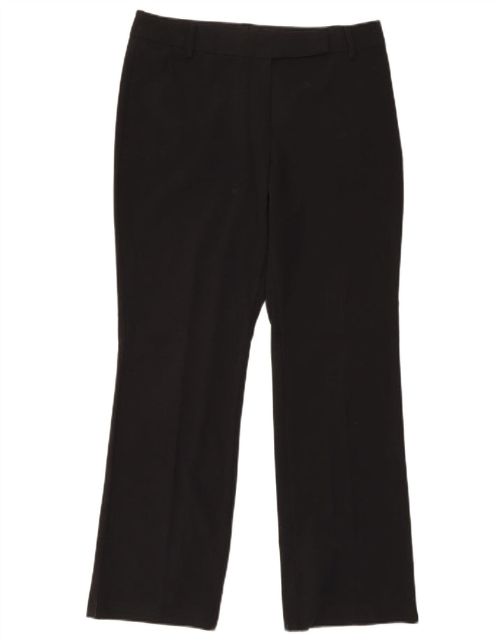 MARKS & SPENCER Womens Bootcut Suit Trousers UK 10 Small W30 L27 Black