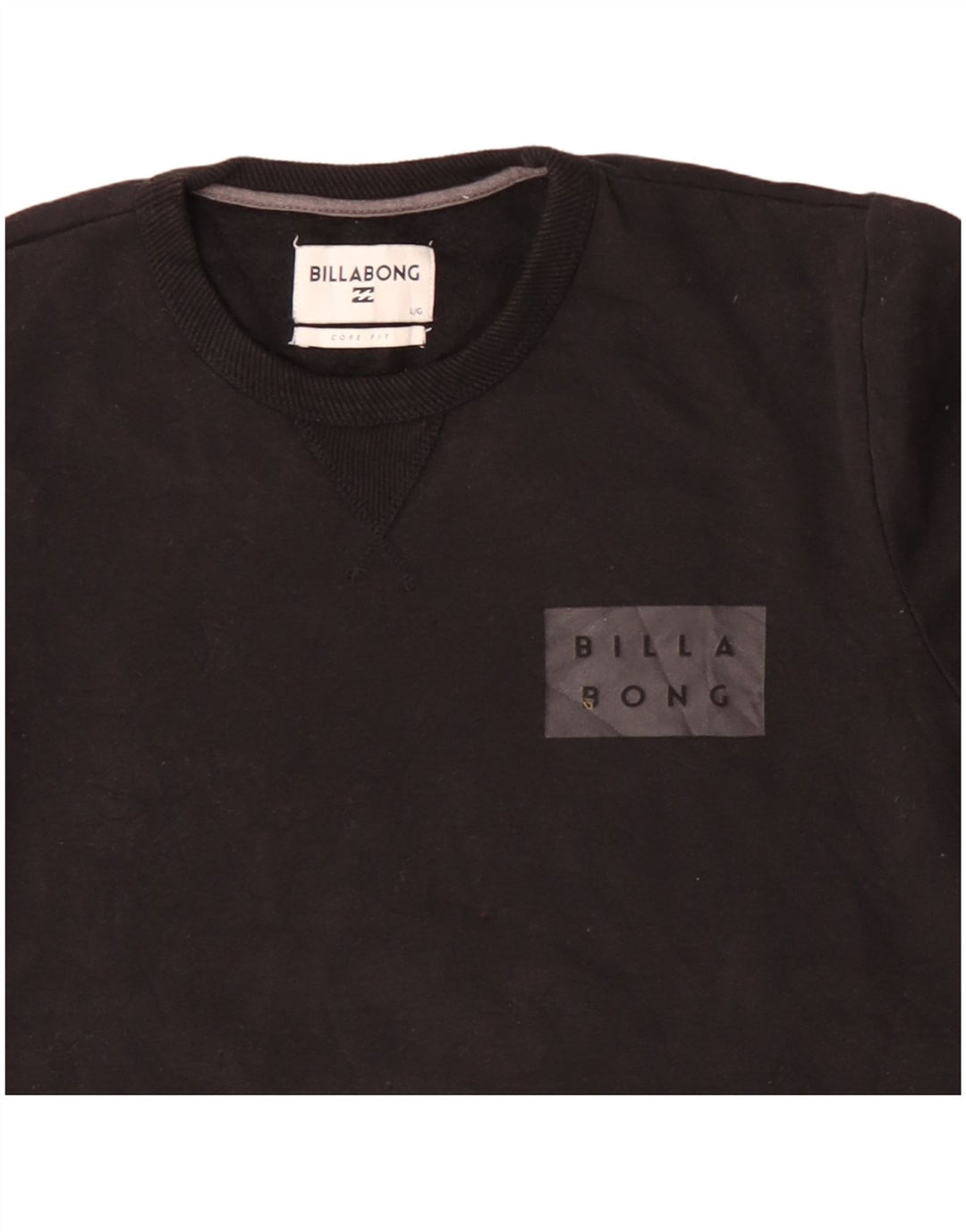 Męska bluza z grafiką Billabong Core Fit, duża, czarna, bawełniana