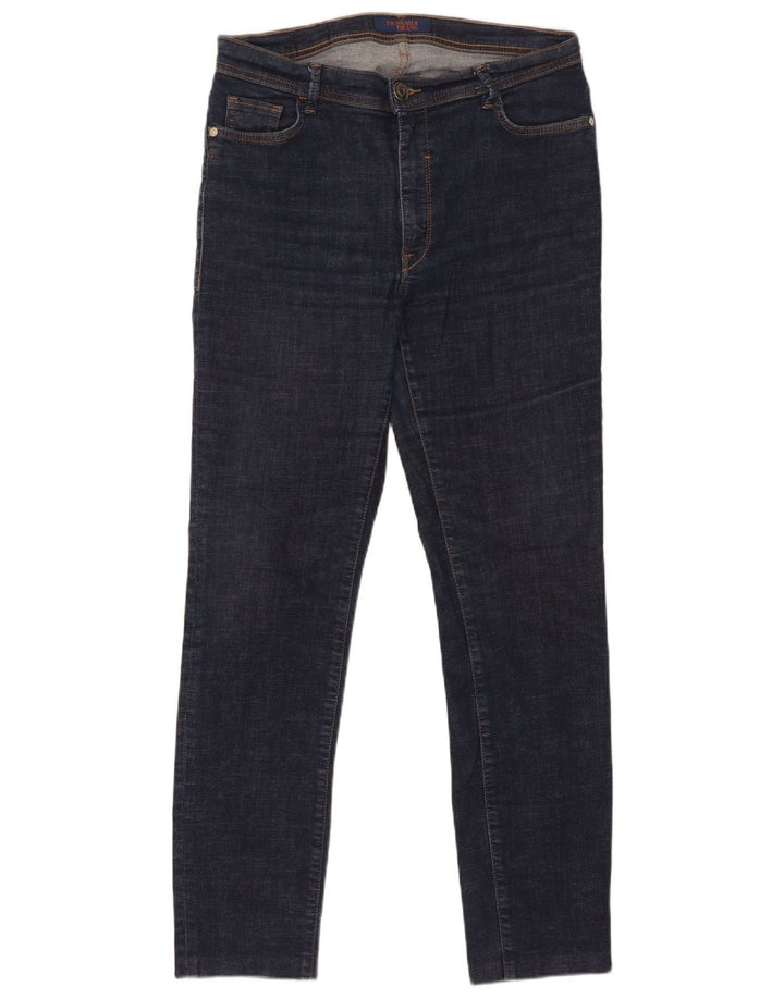 Damskie jeansy slim fit Trussardi W30 L29 granatowe