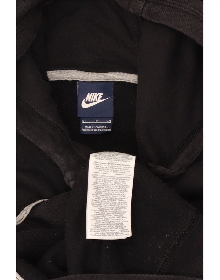 Męski sweter z kapturem i zamkiem błyskawicznym Nike, mały, czarny, bawełniany
