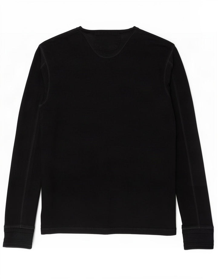 Superdry męski top z długim rękawem XL, czarny, bawełniany