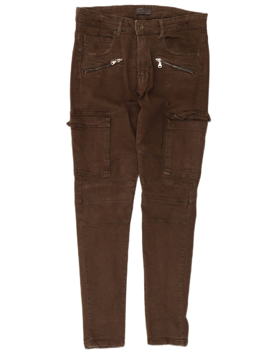 Męskie spodnie cargo Zara EU 44 Large W34 L29 Khaki