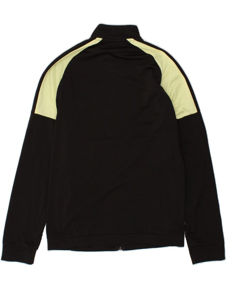 PUMA Boys Tracksuit Top Jacket 15-16 Years Black Colourblock Polyester Vintage Puma and Second-Hand Puma from Messina Hembry 