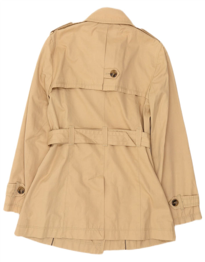 Trencz damski Massimo Dutti UK 12 w średnim beżowym kolorze wiskozy