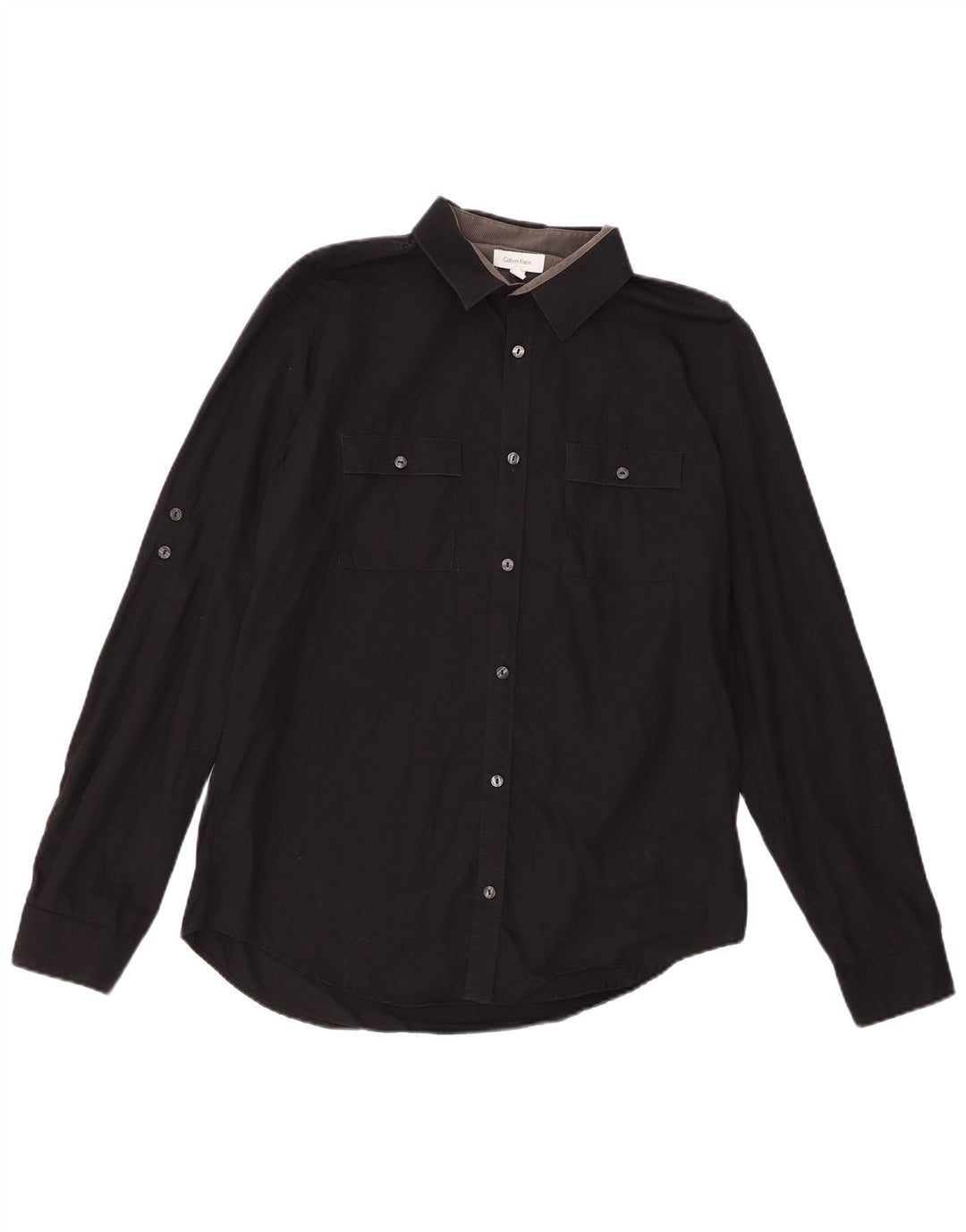 Koszula męska Calvin Klein, średnia czarna, bawełniana