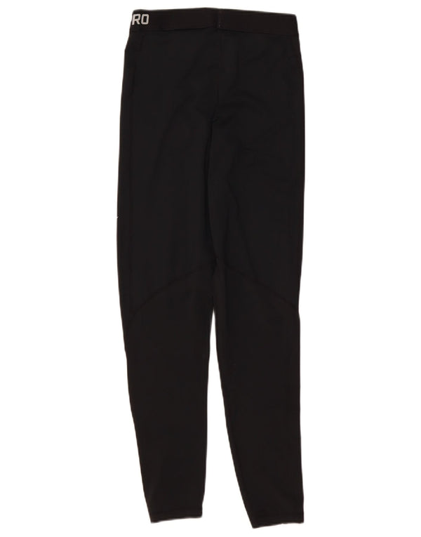 Damskie legginsy Nike Dri Fit Graphic UK 12, średni czarny poliester