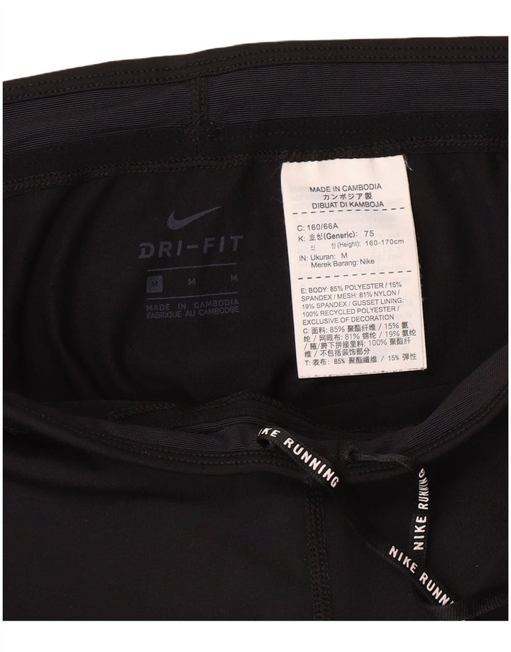 Damskie legginsy Nike Dri Fit UK 12, średni czarny poliester