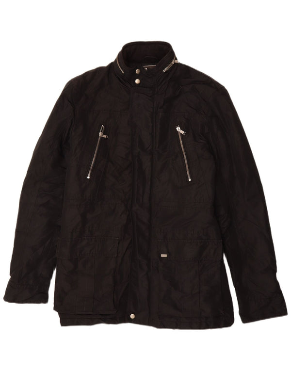 LEE Mens Utility Jacket UK 42 XL Black Polyester