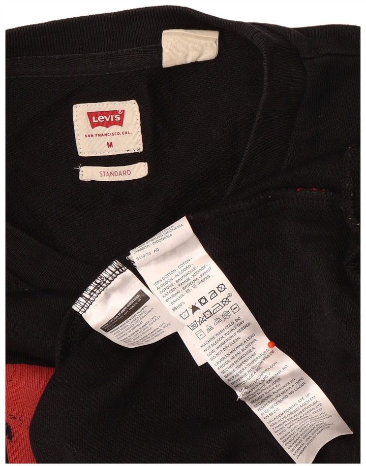 Męska bluza Levi's Standard Graphic, średnia, czarna, bawełniana