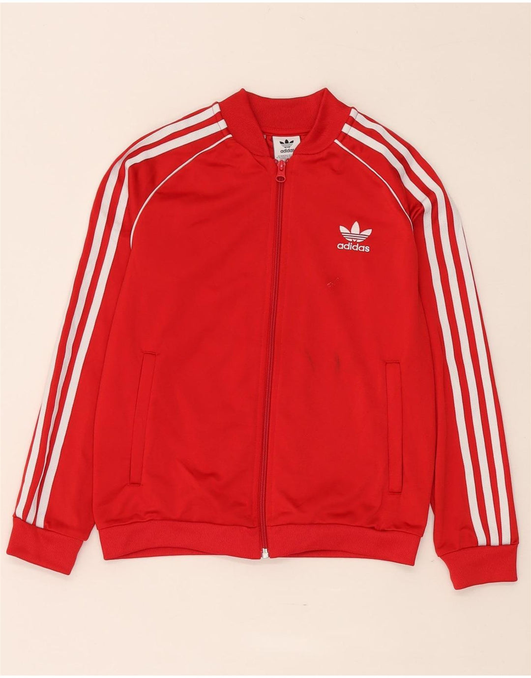 Chłopięca bluza dresowa Adidas 10-11 lat, czerwona, poliestrowa