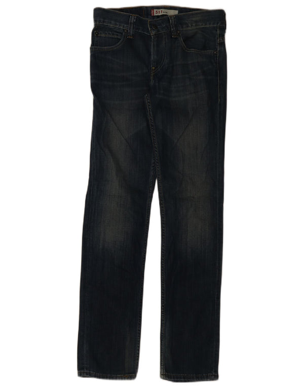 Męskie jeansy Levi's 511 Slim W31 L34 Granatowa bawełna