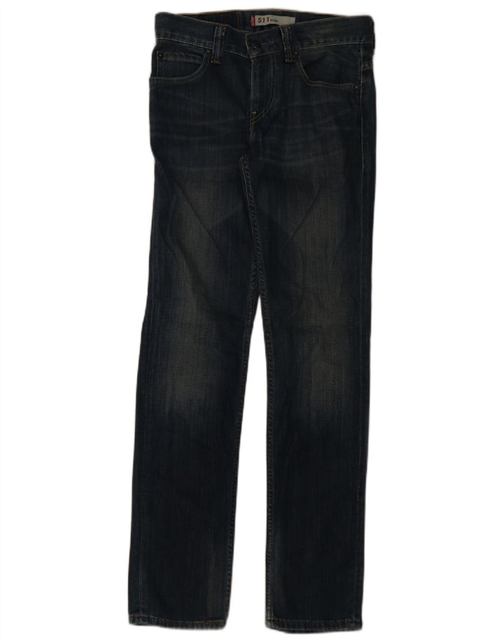 Męskie jeansy Levi's 511 Slim W31 L34 Granatowa bawełna