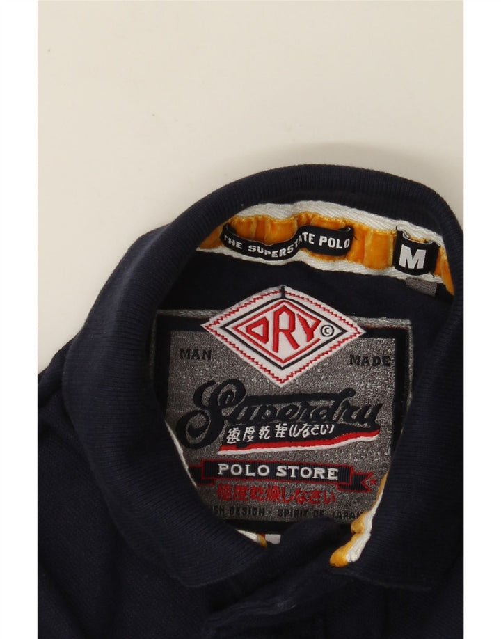 Męska koszulka polo do rugby Superdry Graphic, średnio-granatowa