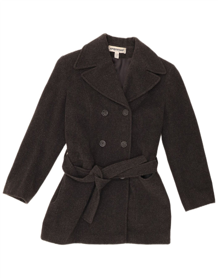 Płaszcz damski Sportstaff Pea Coat UK 10 Small, szara wełna