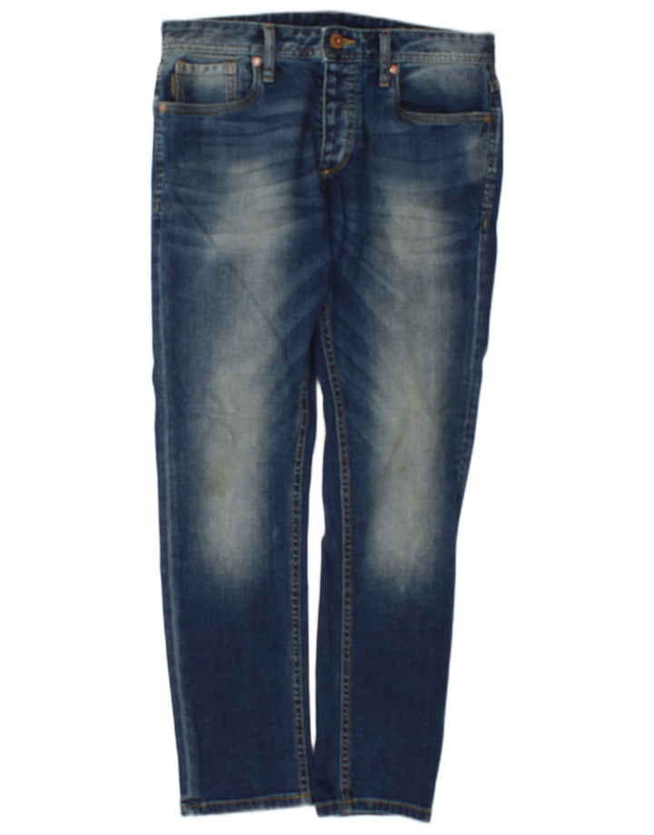 Męskie jeansy typu slim Jack & Jones W34 L30 Niebieskie bawełniane