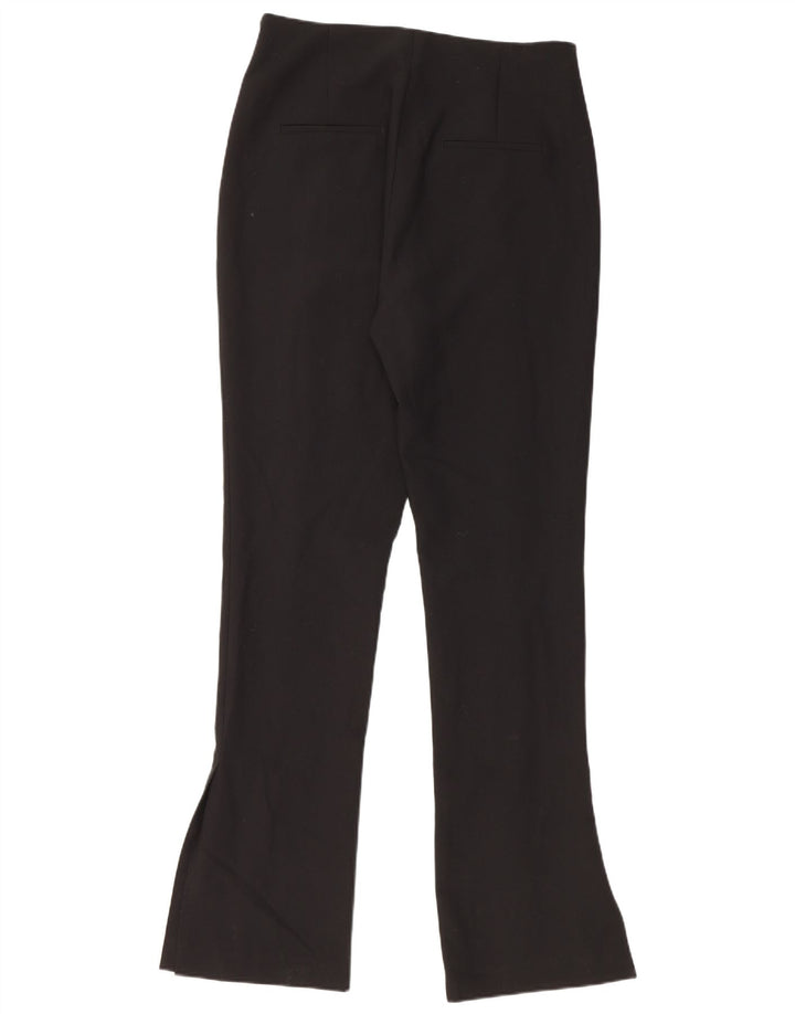Damskie spodnie typu casual ZARA Bootcut, duże, czarne, z poliestru