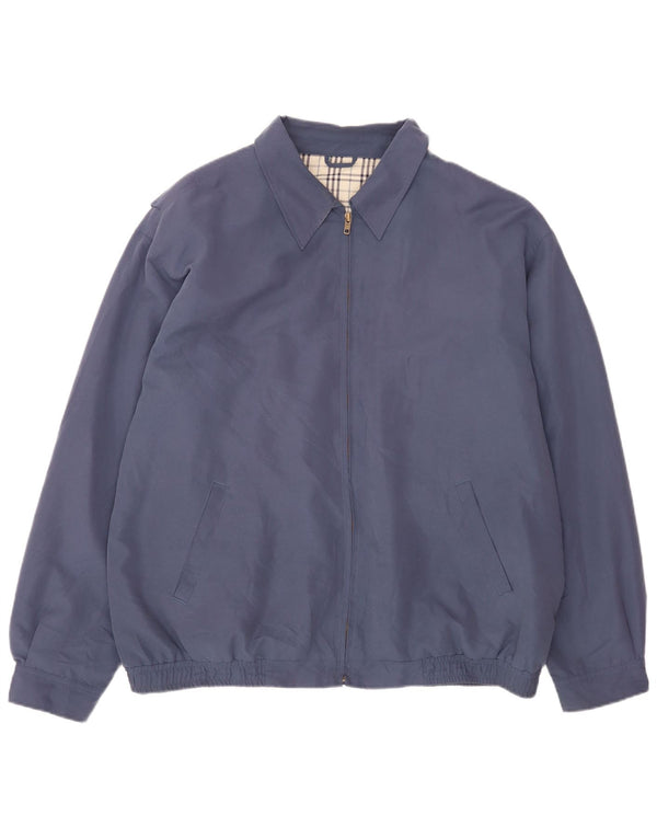 Męska kurtka bomberka Bhs UK 47/49 2XL Granatowa, bawełniana