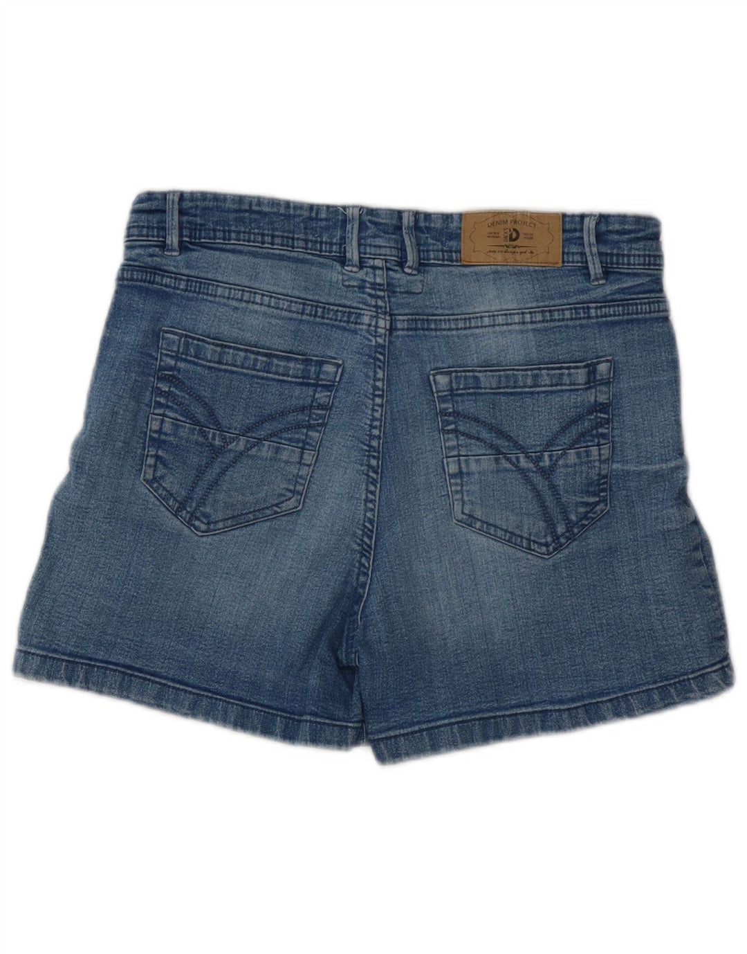 Damskie spodenki dżinsowe slim fit firmy Dack IT 46 Large W30, niebieska bawełna