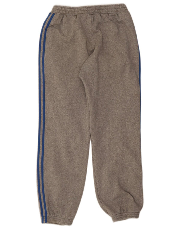 Męskie spodnie dresowe Adidas, małe, szare, nakrapiane, bawełniane